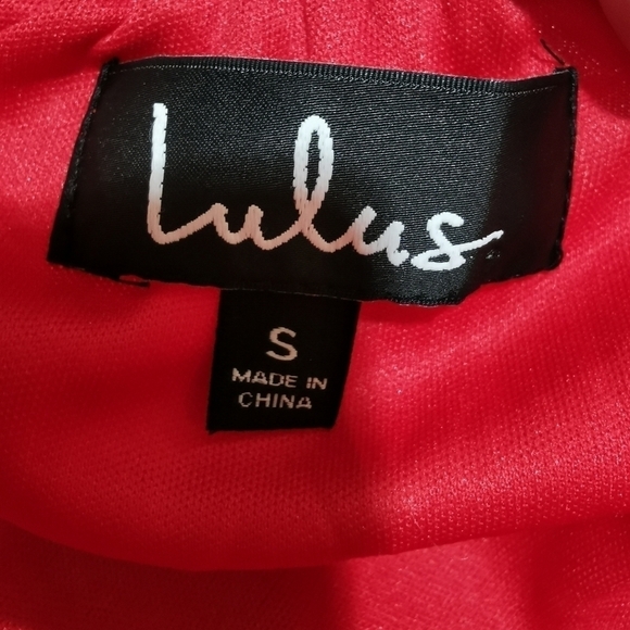 NWT Lulu's 'Letter of Love's Red Skater Mini Dress - Sz S - Picture 9 of 11